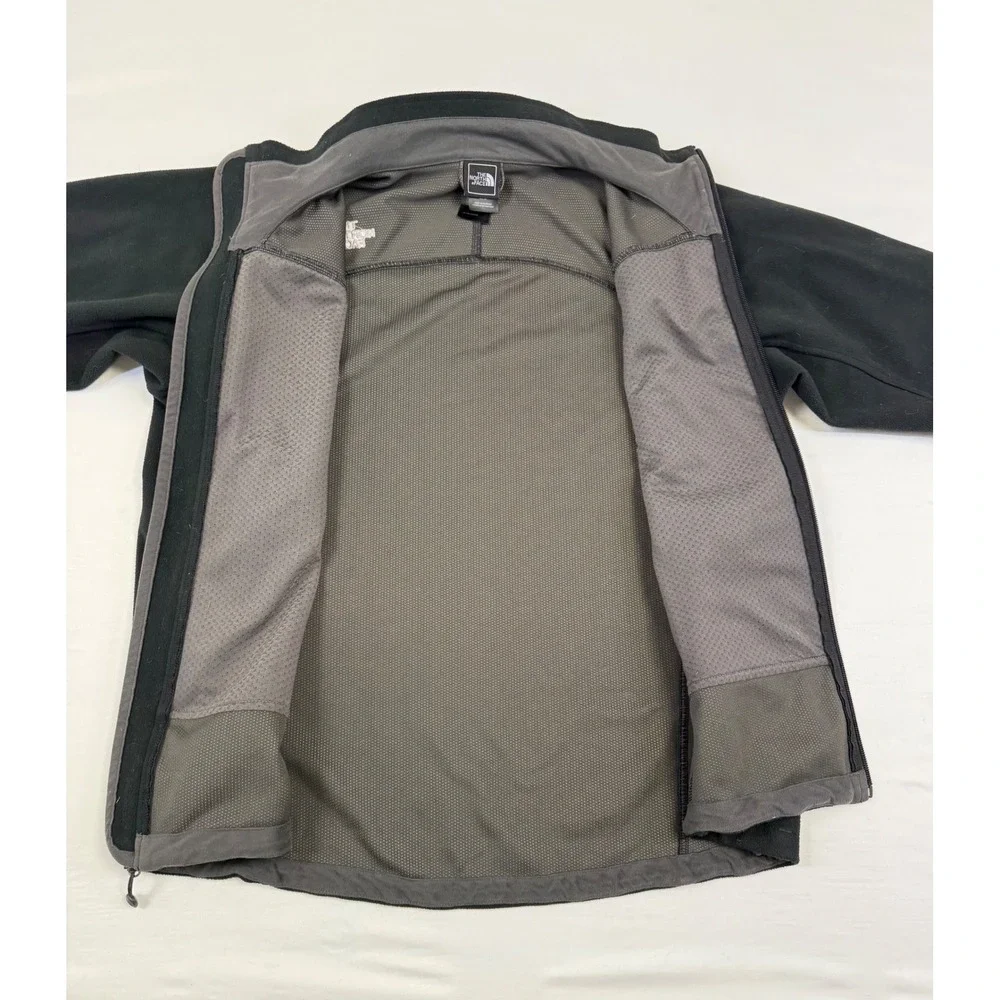 The North Face Mens WindWall Fleece Jacket Black Full Zip AAS2 Size Medium‎